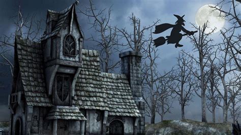 Ghostly Delights: A Witch's Haunted House Comes Alive at Halloween